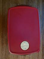 Tupperware Crystal Plus Magnetron Bord, Ophalen of Verzenden, Zo goed als nieuw, Rood, Bak of Kom