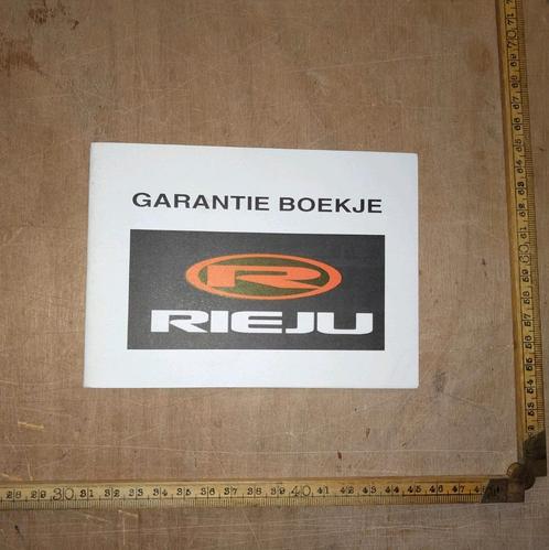 Rieju Garantie boekje, Fietsen en Brommers, Handleidingen en Instructieboekjes, Ophalen of Verzenden