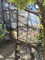 Muurkas / Tuinkas halfrond incl. kweektafels B370xD250xH255, Gebruikt, Muurkas, Glas, Ophalen