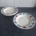 Boerenbont soepborden Royal Sphinx, Huis en Inrichting, Keuken | Servies, Ophalen of Verzenden, Zo goed als nieuw, Bord(en), Aardewerk