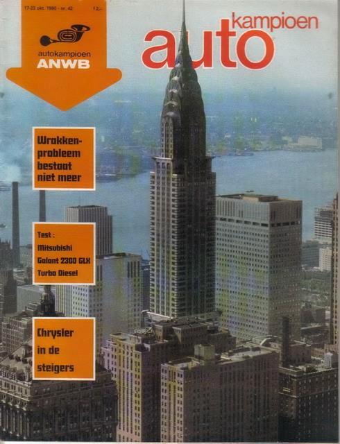 Autokampioen 42 1980 : Talbot Tagora - Mitsubishi Galant GLX, Boeken, Auto's | Folders en Tijdschriften, Gelezen, Algemeen, Ophalen of Verzenden