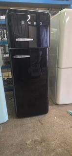 Smeg koelkast zwart(gratis bezorging), Ophalen, 200 liter of meer, Met aparte vriezer, 160 cm of meer