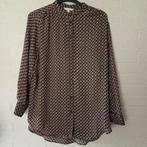 H&M x Richard Allen zwarte print blouse maat 42, Kleding | Dames, H&M, Verzenden, Zwart, Maat 42/44 (L)
