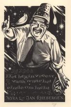 0154 Ex Libris Nederland : Maarten de Jong, 1962, Antiek en Kunst, Verzenden