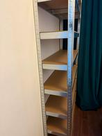 IJzeren voorraadkast / opbergkast met houten planken, Ophalen, Zo goed als nieuw