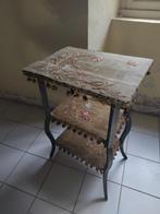 mooi oud antiek tafeltje prachtig borduurwerk Frans brocante, Antiek en Kunst, Ophalen