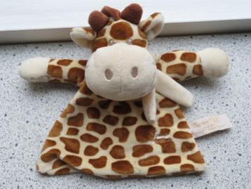 Knuffeldoek giraffe Tiamo giraf koe Gino bruin velours beschikbaar voor biedingen