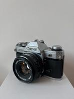 Complete en werkende Canon AE-1 met twee lenzen, Ophalen of Verzenden, Gebruikt, Spiegelreflex, Canon