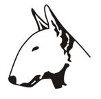 Decoratie sticker interieursticker pitbull, The River House, Info@theriverhouse.nl, Nieuw, Ophalen of Verzenden