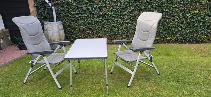 Isabella Campingstoelen & Crespo Tafel - Zo Goed Als Nieuw, Caravans en Kamperen, Kampeermeubelen, Zo goed als nieuw, Campingstoel