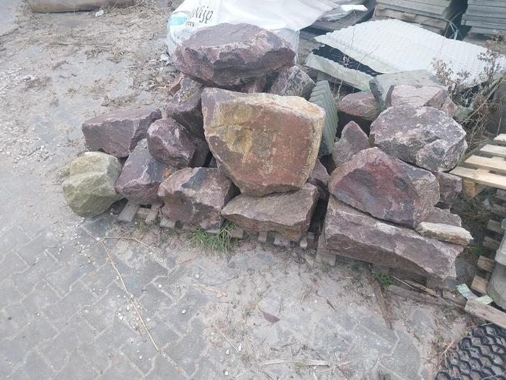 Grauwacke rotsen/ breuksteen/ keien, Tuin en Terras, Grind, Keien en Split, Zo goed als nieuw, Kei, Multi, Ophalen of Verzenden