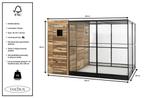Voliere Voldux R9 (nachthok links of rechts) GRATIS GELEVERD, Dieren en Toebehoren, Vogels | Hokken en Kooien, Ophalen of Verzenden