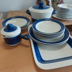 Oud serviesgoed | Wit met blauw, Antiek en Kunst, Ophalen of Verzenden