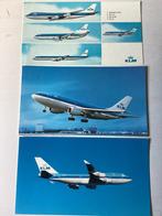 3 ansichtkaarten KLM, Verzenden, Zo goed als nieuw, Kaart, Foto of Prent
