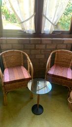 Rieten stoeltjes, Tuin en Terras, Tuinsets en Loungesets, Ophalen of Verzenden, Zo goed als nieuw