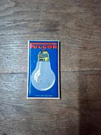 Blikken Fulgor Gloeilampen  Deurpostje, oud!, Verzamelen, Ophalen of Verzenden, Gebruikt, Reclamebord