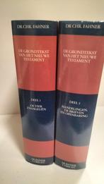 Fahner, Dr. Chr.; De grondtekst van het NT deel 1 en 2, Ophalen of Verzenden, Gelezen, Christendom | Protestants