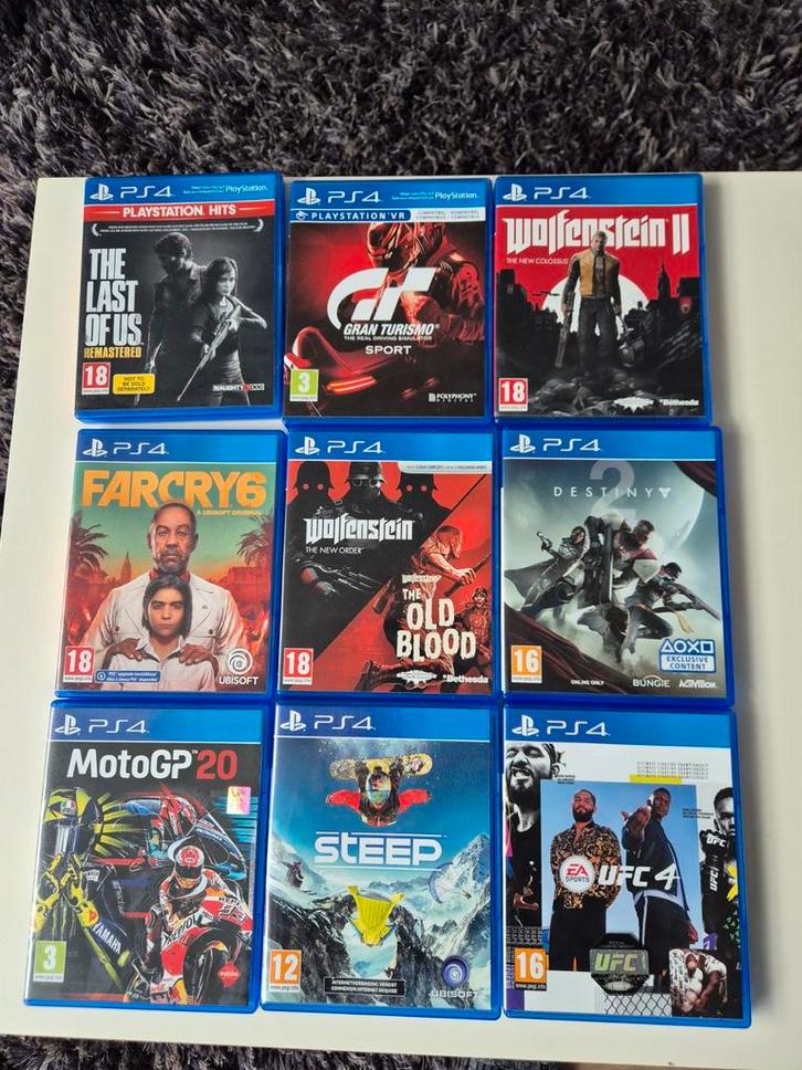 PS4 Spellen Collectie - 10 Games!, Spelcomputers en Games, Games | Overige, Gebruikt, Avontuur en Actie, 1 speler, Vanaf 16 jaar