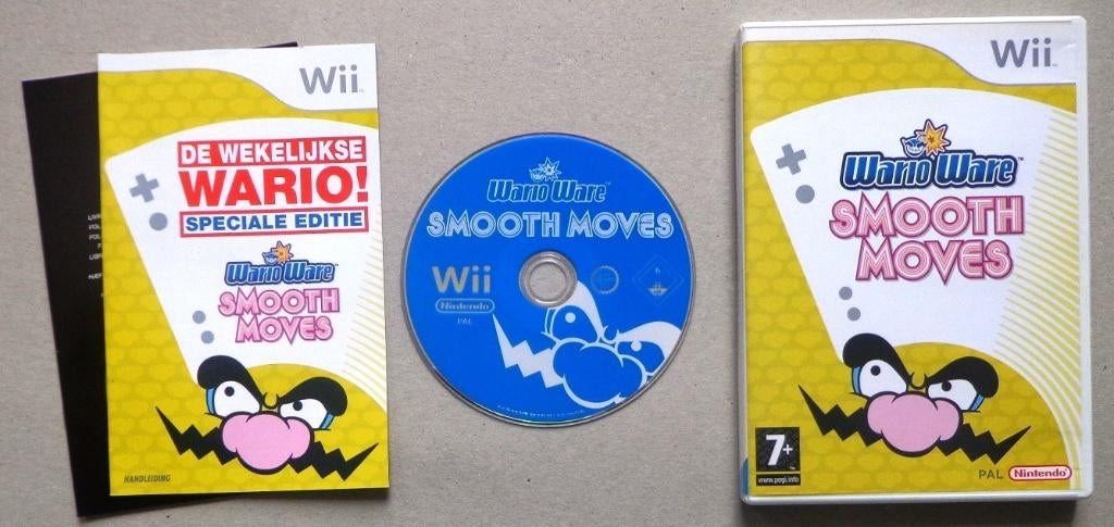 Wario Ware Smooth Moves voor de Nintendo Wii Compleet, Avontuur en Actie, 1 speler, Ophalen of Verzenden, Zo goed als nieuw