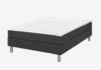 Boxspring 140x200, Huis en Inrichting, Slaapkamer | Boxsprings, Ophalen, Gebruikt, Tweepersoons, Grijs