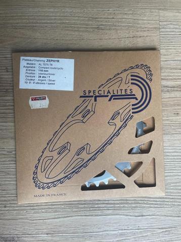 Specialites TA Zephyr kettingblad 39T 110mm BCD zilver beschikbaar voor biedingen