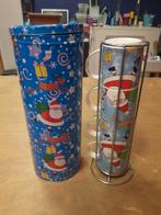 Blik met 4 kerstmokken, Diversen, Kerst, Ophalen, Zo goed als nieuw