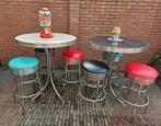 FIFTIES SIXTIES AMERIKAANSE BEL AIR BARKRUKKEN MET BARTAFEL, Huis en Inrichting, Barkrukken, Ophalen, 5 krukken of meer, 60 tot 90 cm