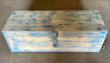 Houten Kist met Slot - 76x29x23 cm beschikbaar voor biedingen