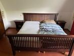 Kingsize Bed, Huis en Inrichting, Slaapkamer | Bedden, Ophalen, Bruin, 210 cm, Koloniaal