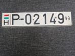Kentekenplaat Hongarije nummerbord Nummerplaat License HU, Ophalen of Verzenden, Auto's