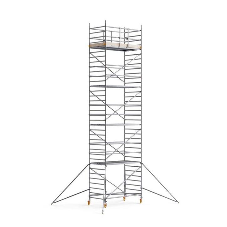 Custers Rolsteiger 1.35x2.50x10.3m HERFST-ACTIE!, Doe-het-zelf en Verbouw, Steigers, Nieuw, Rolsteiger of Kamersteiger, 5 meter of hoger