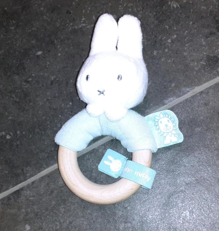 Baby rammelaar met bijtring Nijntje Safari Mint, Kinderen en Baby's, Speelgoed | Babyspeelgoed, Nieuw, Rammelaar, Verzenden