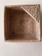 Birma ratan servettenhouder whitewash. 18x18x7cm, Ophalen of Verzenden, Zo goed als nieuw, Rechthoekig