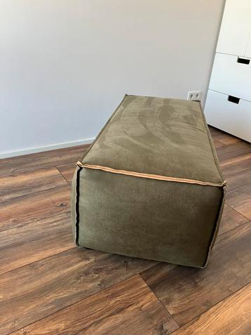 Prachtige army eco lederen poef rodeo be pure@home groen  beschikbaar voor biedingen