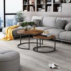 Salontafel Set - Donker Hout, Ophalen of Verzenden, Zo goed als nieuw, 75 m² of meer, Laminaat