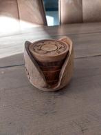 Houten onderzetters, Huis en Inrichting, Woonaccessoires | Onderzetters, Ophalen of Verzenden, Zo goed als nieuw, Glas of Kopje