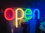 LED neon bord 'open', Nieuw, Ophalen of Verzenden, Licht, Kleur