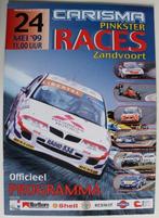 Officieel programma Carisma Pinksterraces 1999 Zandvoort, Verzamelen, Ophalen of Verzenden, Zo goed als nieuw, Auto's