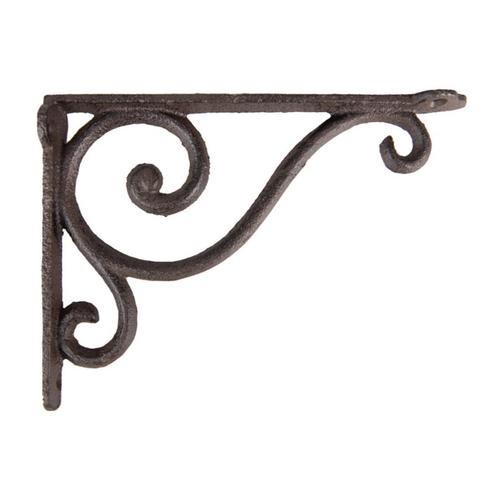 Gietijzeren Plankdrager Zwart – Wandhaak - Tuinhaak, Tuin en Terras, Tuinwanddecoratie, Nieuw, Ophalen of Verzenden