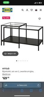 Salontafel/bijzettafel Vittsjo, Ophalen, 100 tot 150 cm, 50 tot 100 cm, Zo goed als nieuw