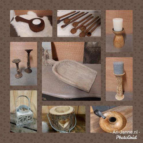 Stoere, sobere windlichten, waxinehouder, kandelaar, kaars, Huis en Inrichting, Woonaccessoires | Kandelaars en Kaarsen, Nieuw