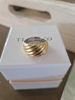 Ti Sento 925 vergulde ring 12238SY maat 18,5, 18 tot 19, Gebruikt, Ophalen of Verzenden, Dame