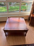 Kersenhouten Salontafel, Ophalen, 50 tot 100 cm, Vierkant, 50 tot 100 cm