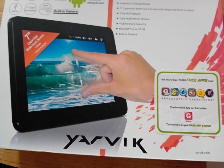 Yarvik 7" Tablet, Computers en Software, Android Tablets, Gebruikt, Wi-Fi, 7 inch of minder, 16 GB, Ophalen of Verzenden