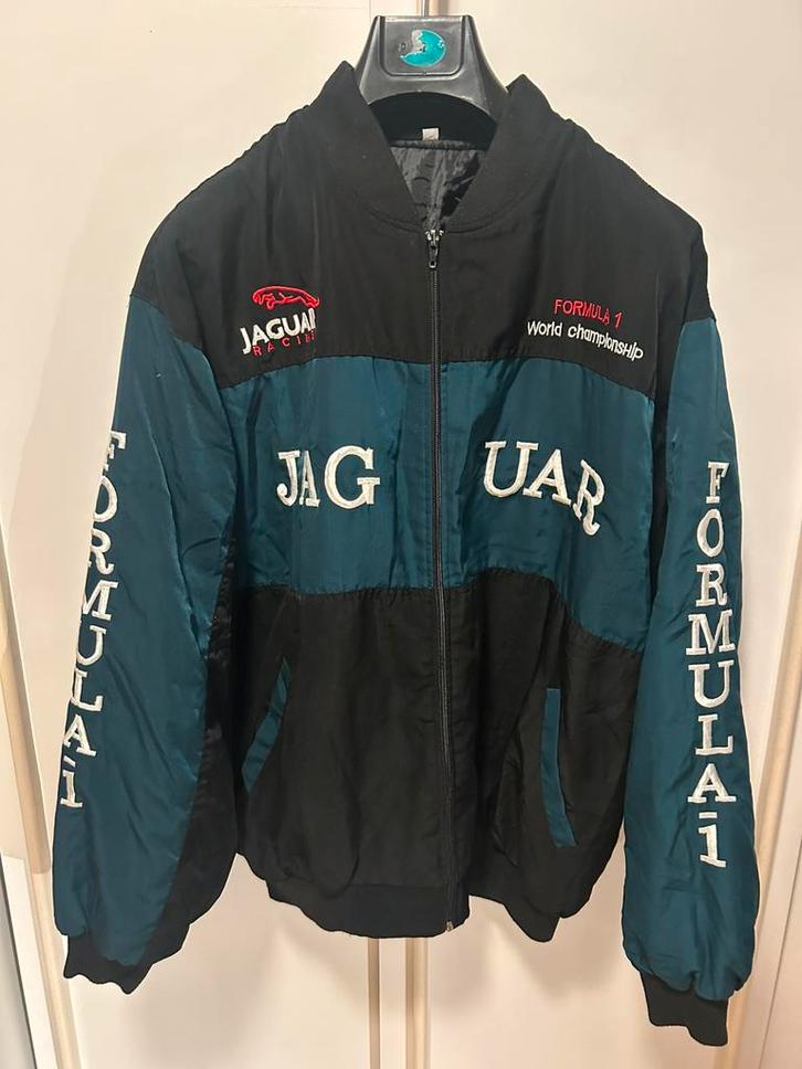 Vintage Formule 1 Jaguar race racing jacket jas team, Verzamelen, Automerken, Motoren en Formule 1, Zo goed als nieuw, Formule 1
