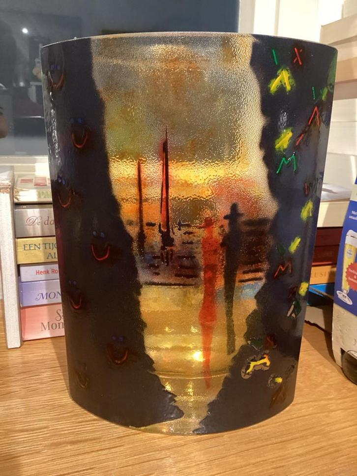 Kristalglas Bloemenvaas Lars Sester Vik, Antiek en Kunst, Kunst | Designobjecten, Ophalen of Verzenden