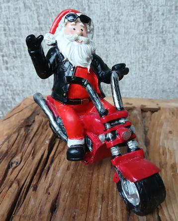 Kerstman op motorfiets beschikbaar voor biedingen