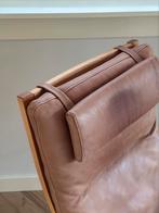 Vintage fauteuil Mogens Hansen Deens design leer jaren 50/60, Huis en Inrichting, Fauteuils, Ophalen, 75 tot 100 cm, Deens design