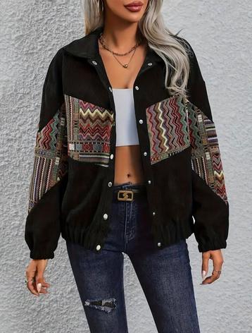 Blouse aztec tribal maat medium ribfluweel boho beschikbaar voor biedingen