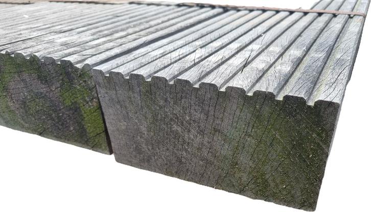 Hardhouten ( vlonder ) balken / brugdekdelen - nr: HB26, Tuin en Terras, Palen, Balken en Planken, Balken, 250 cm of meer, Hardhout